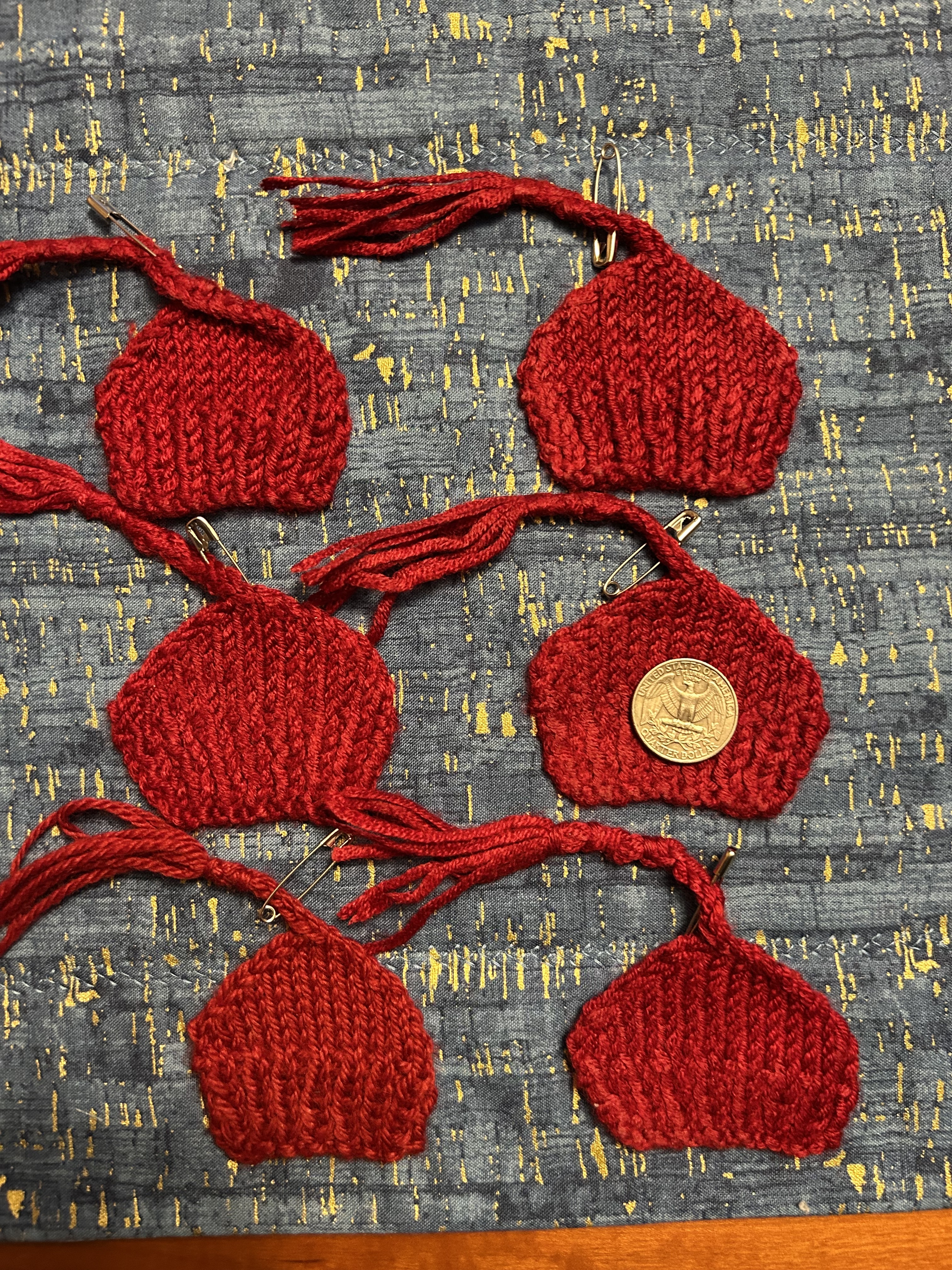 Set of Six Mini Red Hat Pins #1 - Jubilee Auction 2026